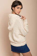 Willow Wool Knit Sweater Ivory